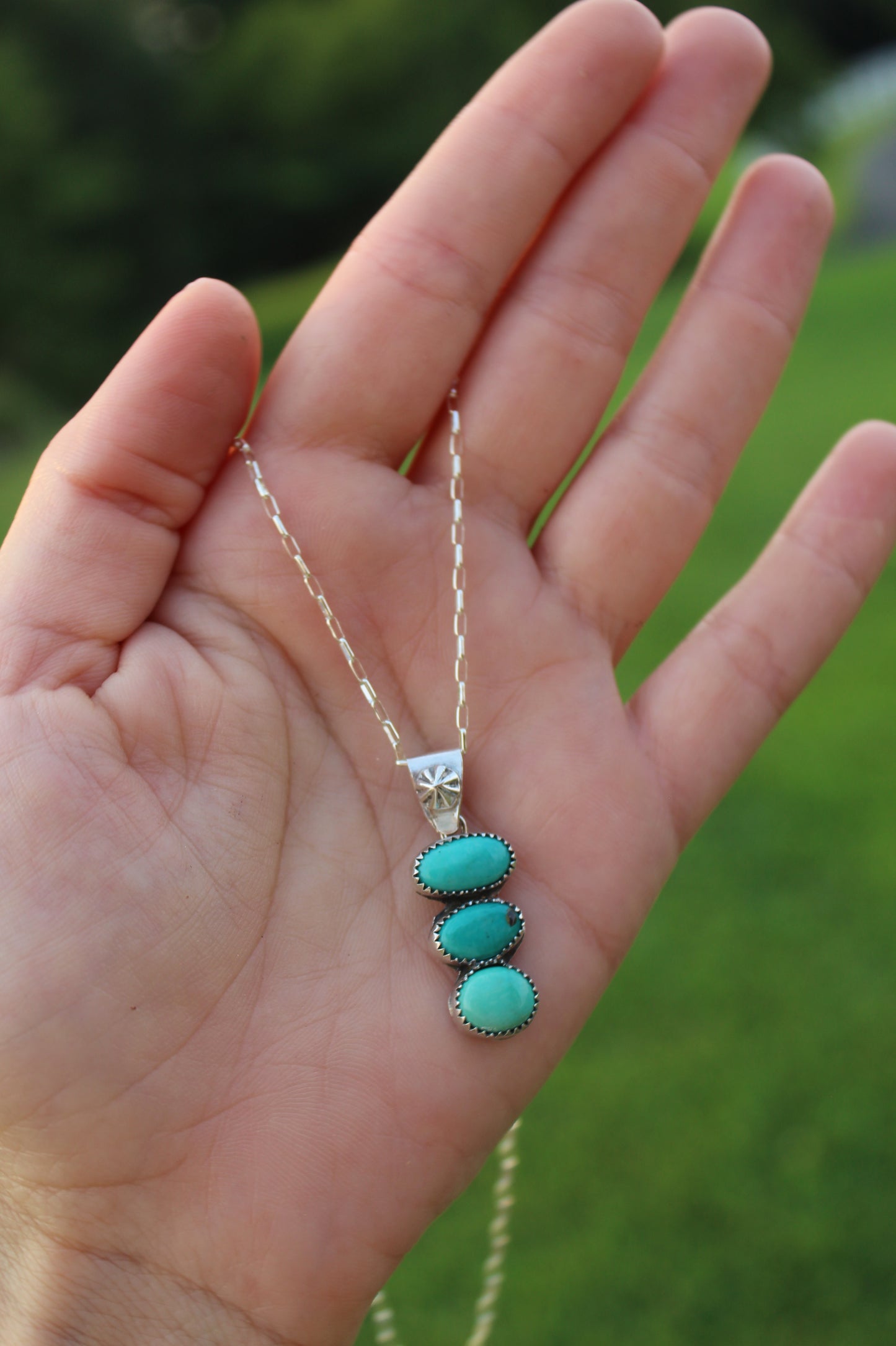 Turquoise Pendant Necklace (no. 42)