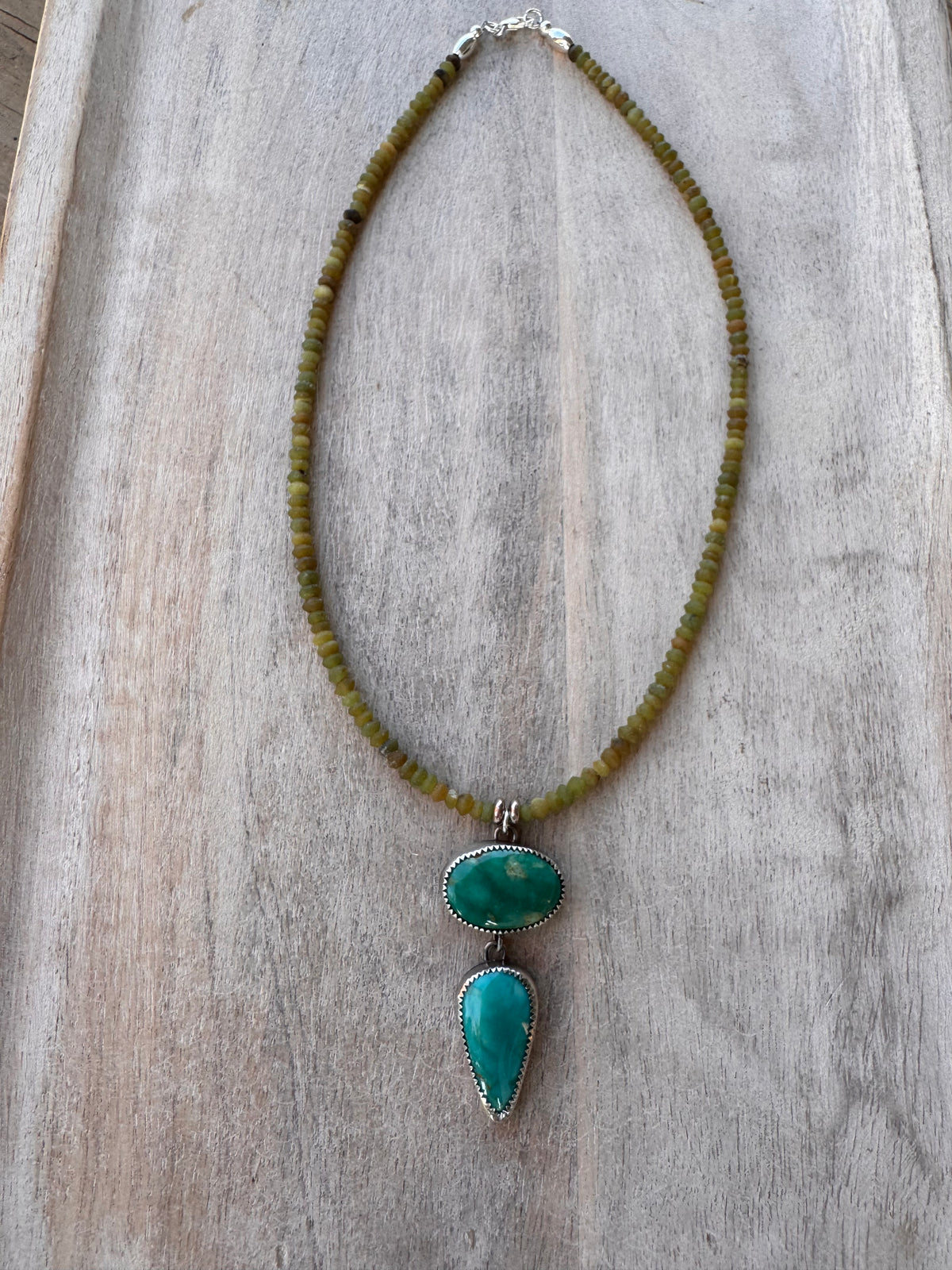 Beaded Pendant Necklace (no. 60)
