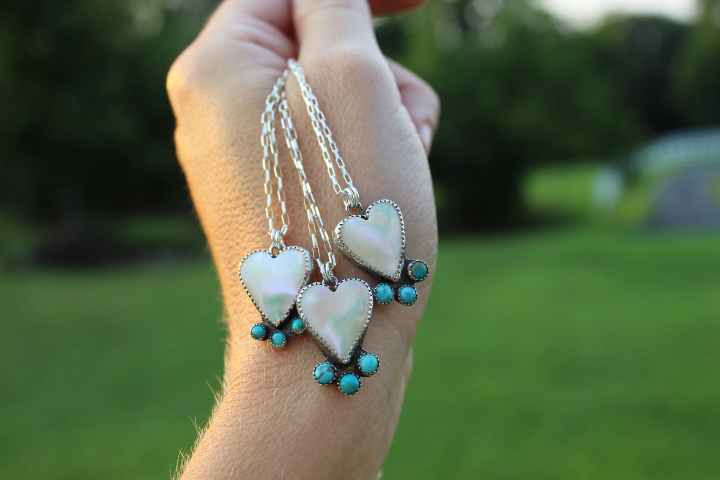Pearl Heart Pendant Necklace