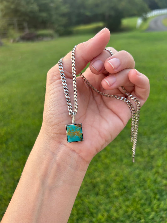 Turquoise Pendant Necklace (no. 43)