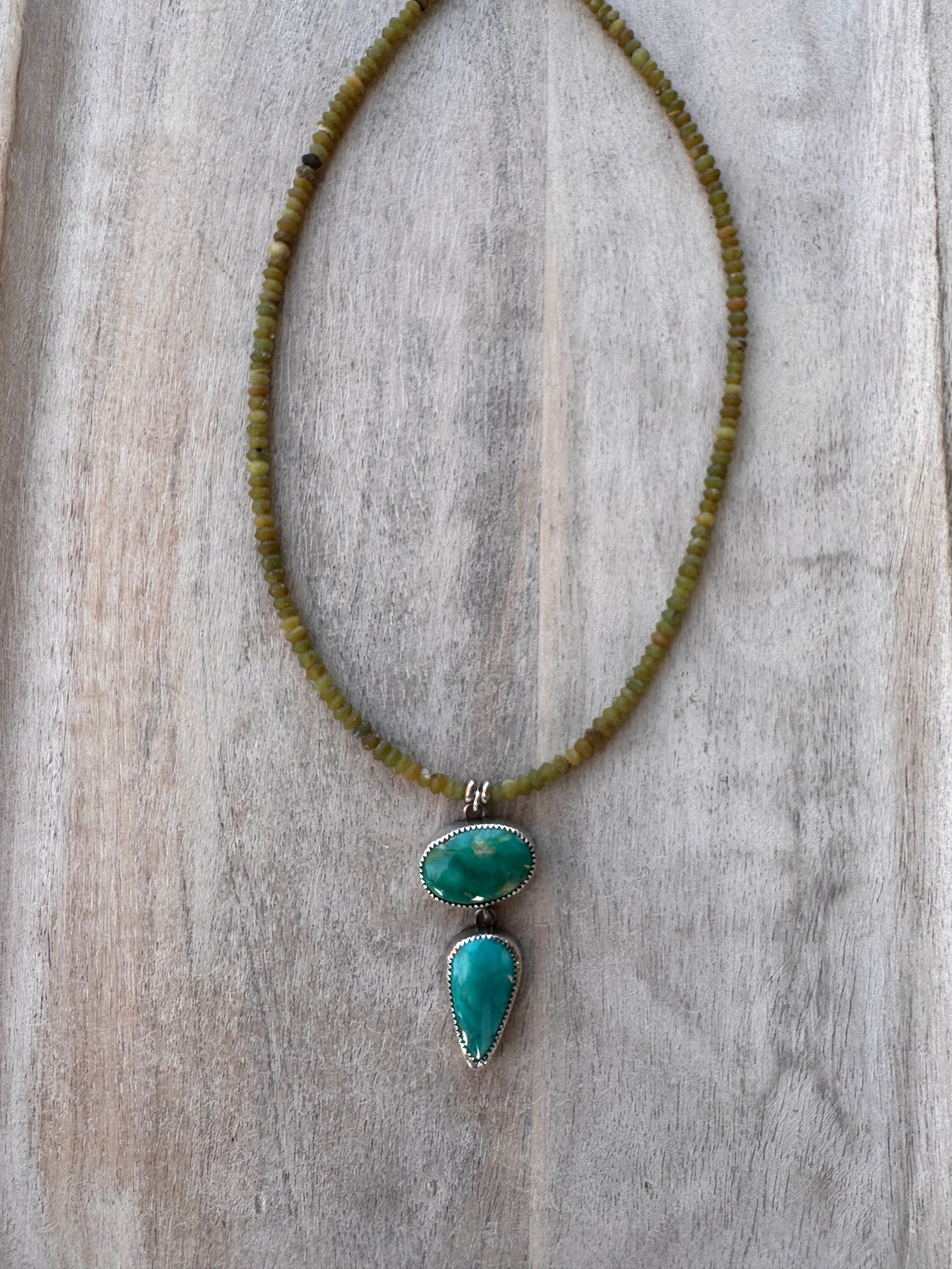 Beaded Pendant Necklace (no. 60)