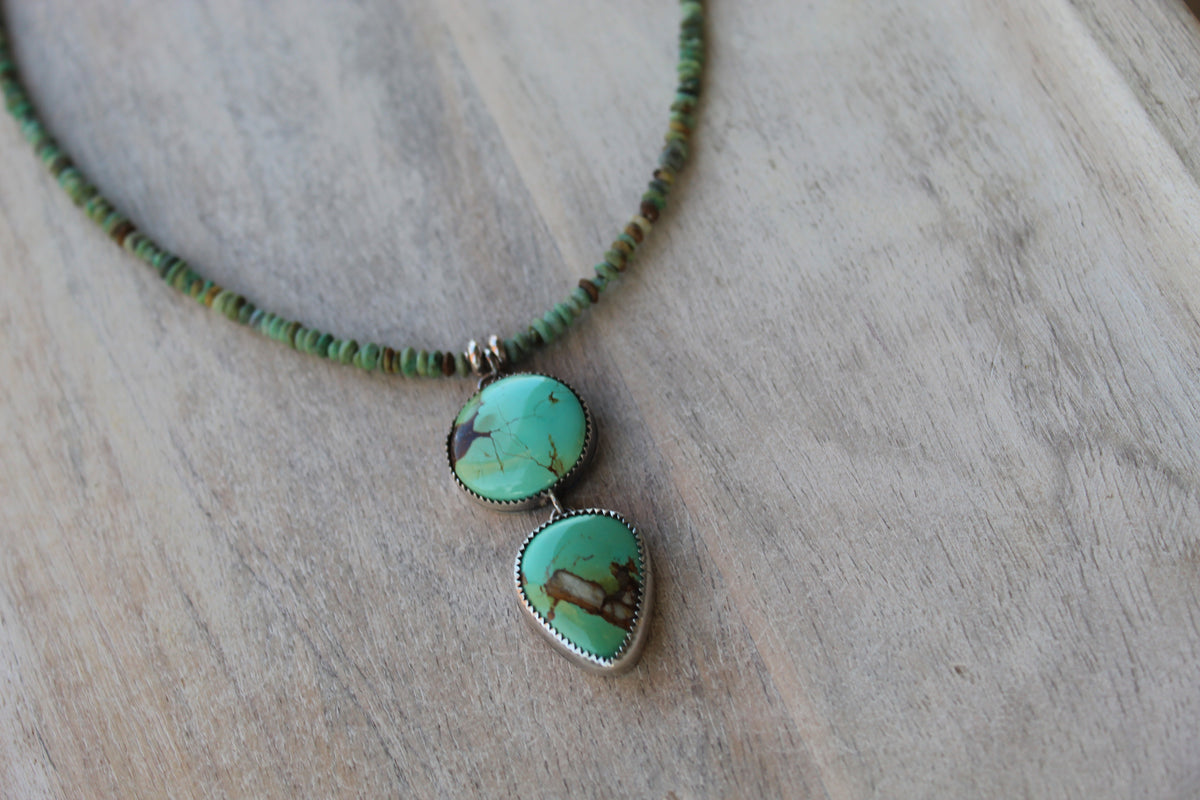 Beaded Pendant Necklace (no. 61)