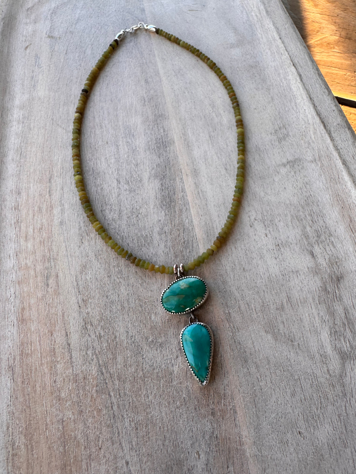 Beaded Pendant Necklace (no. 60)