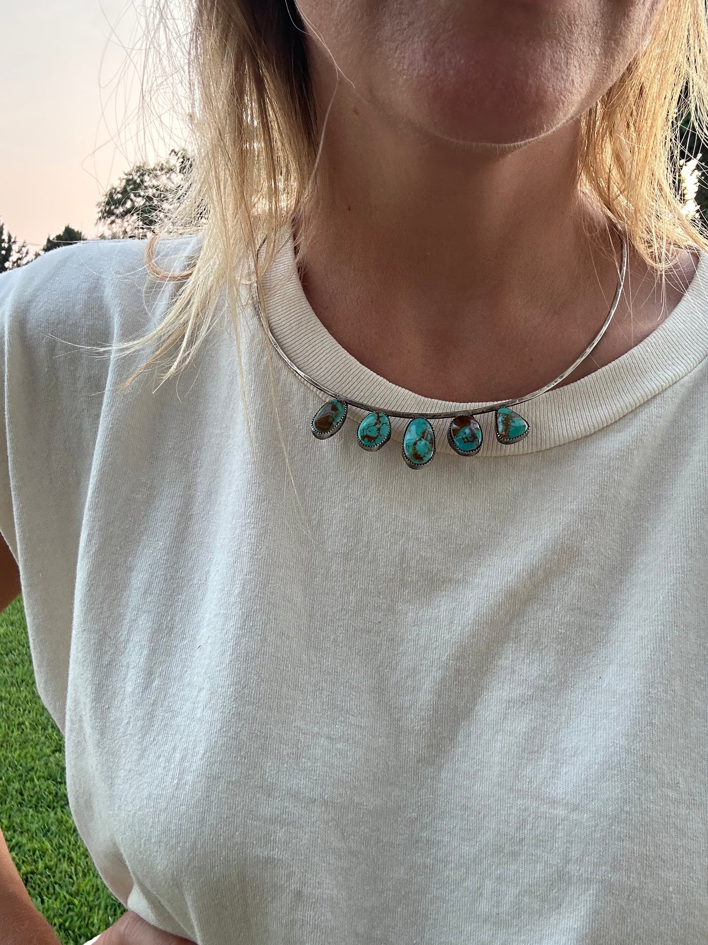 Silver Cuff Necklace (no. 04)