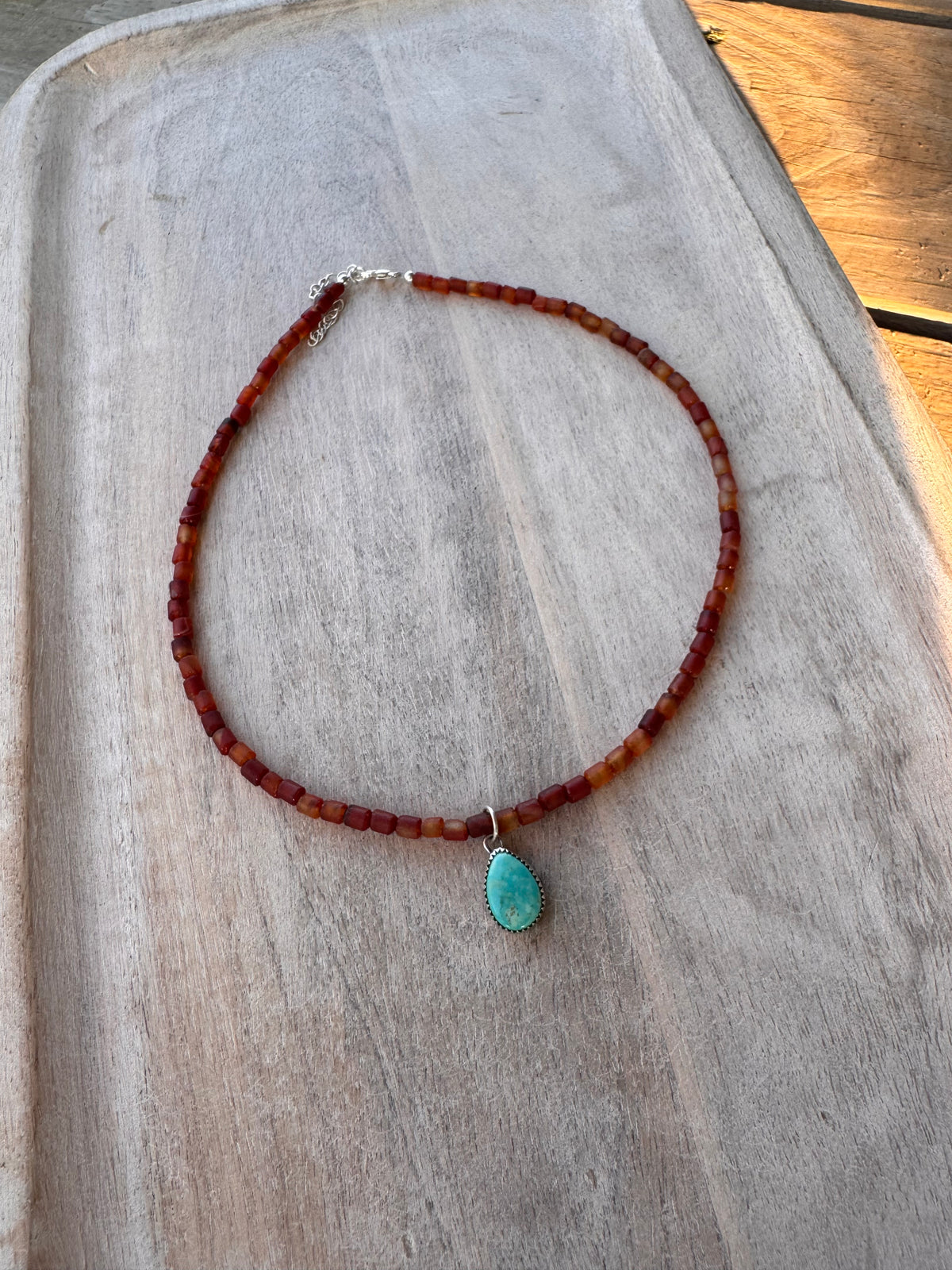 Beaded Pendant Necklace (no. 62)