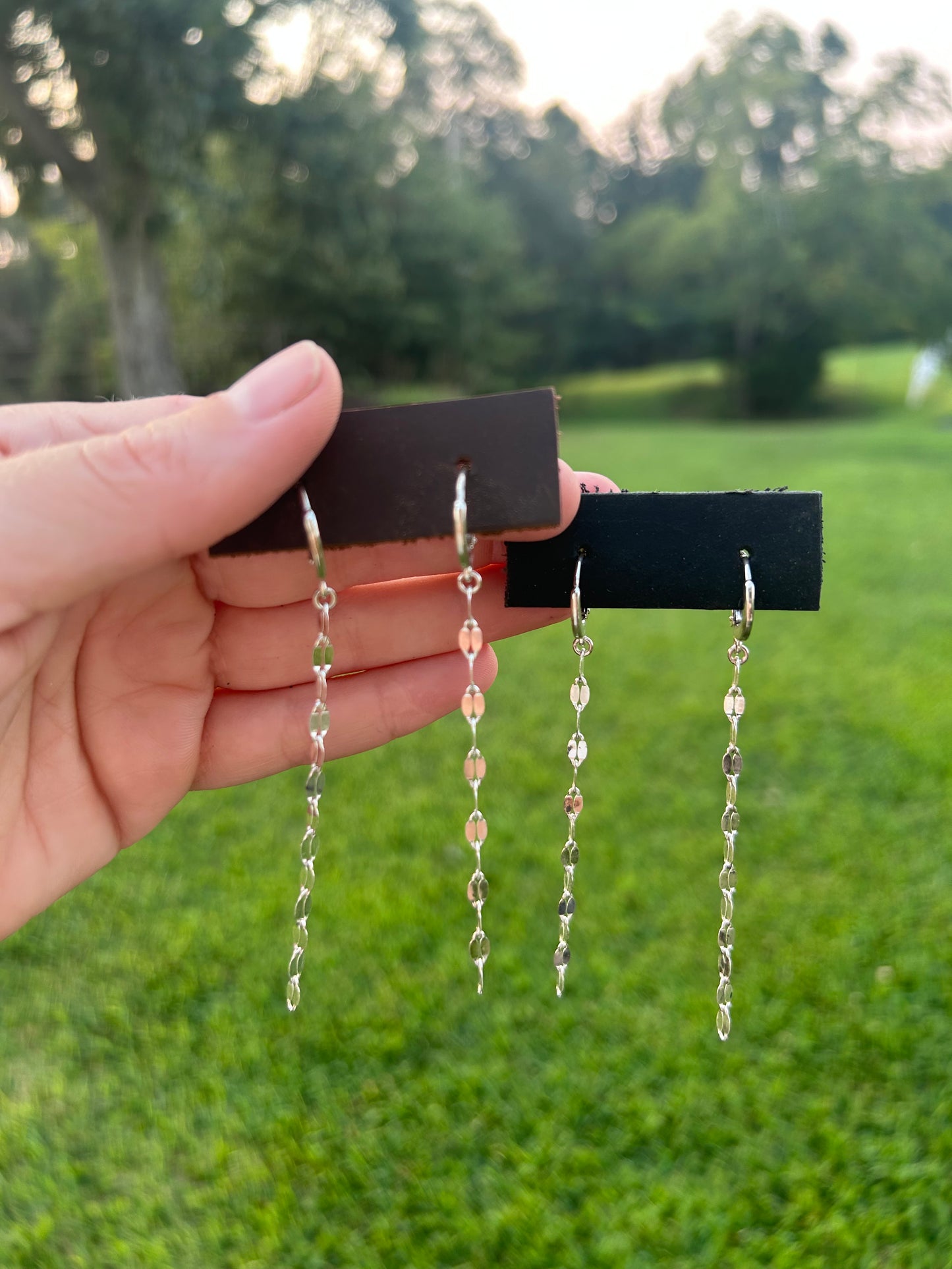 Silver Drop Earrings