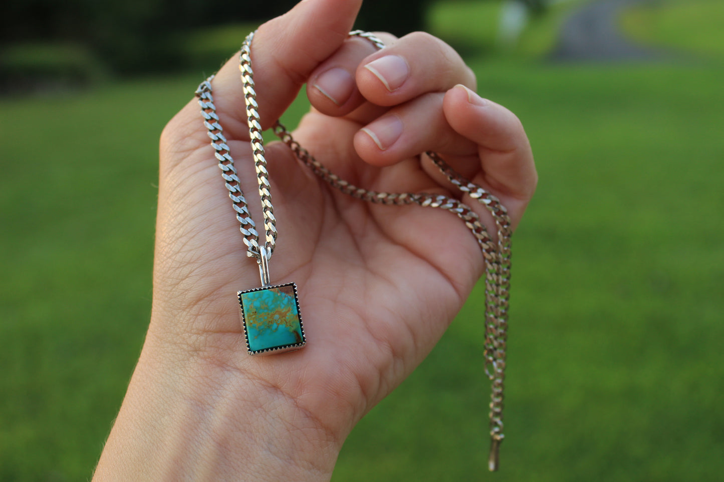 Turquoise Pendant Necklace (no. 43)