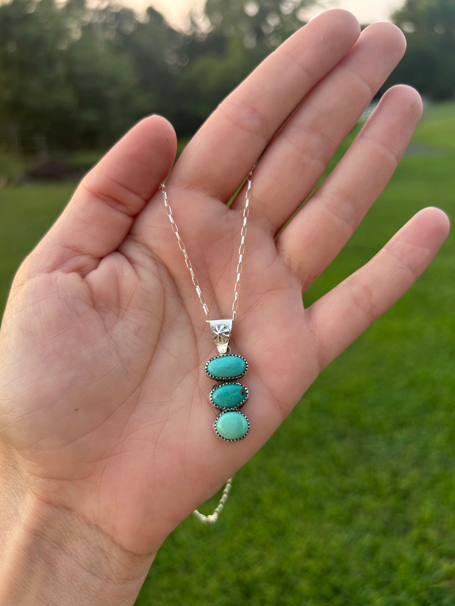 Turquoise Pendant Necklace (no. 42)