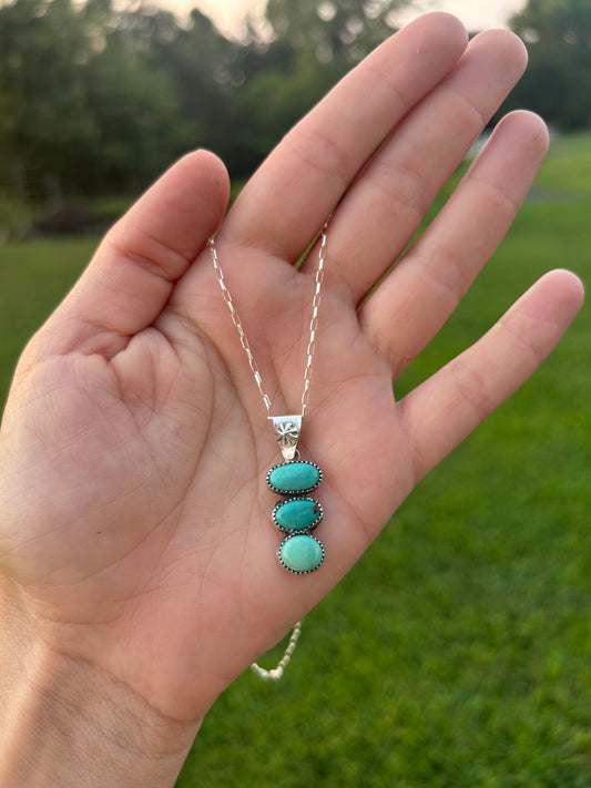 Turquoise Pendant Necklace (no. 42)