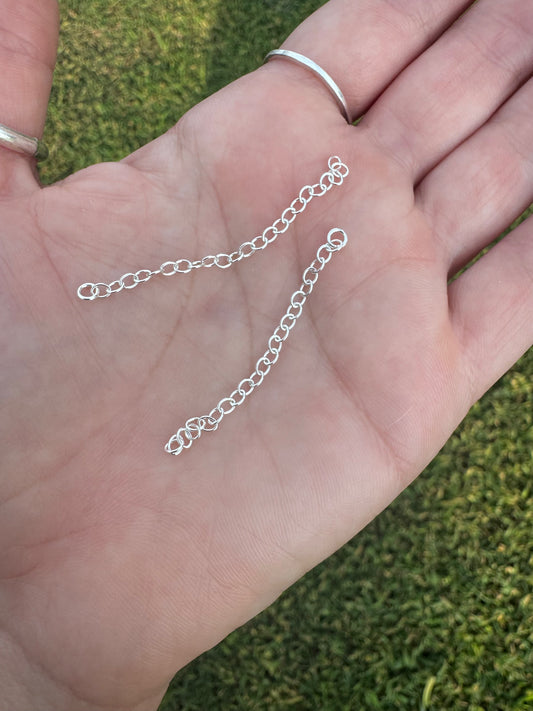 Silver Chain Extender — 2”