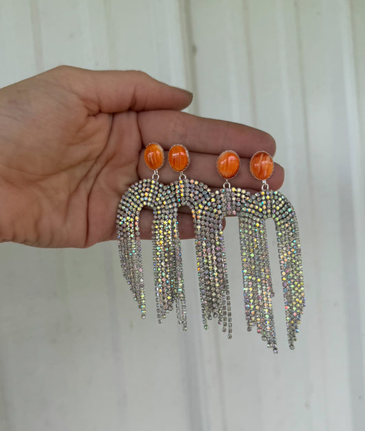 Spiny Sparkle Stud Earrings