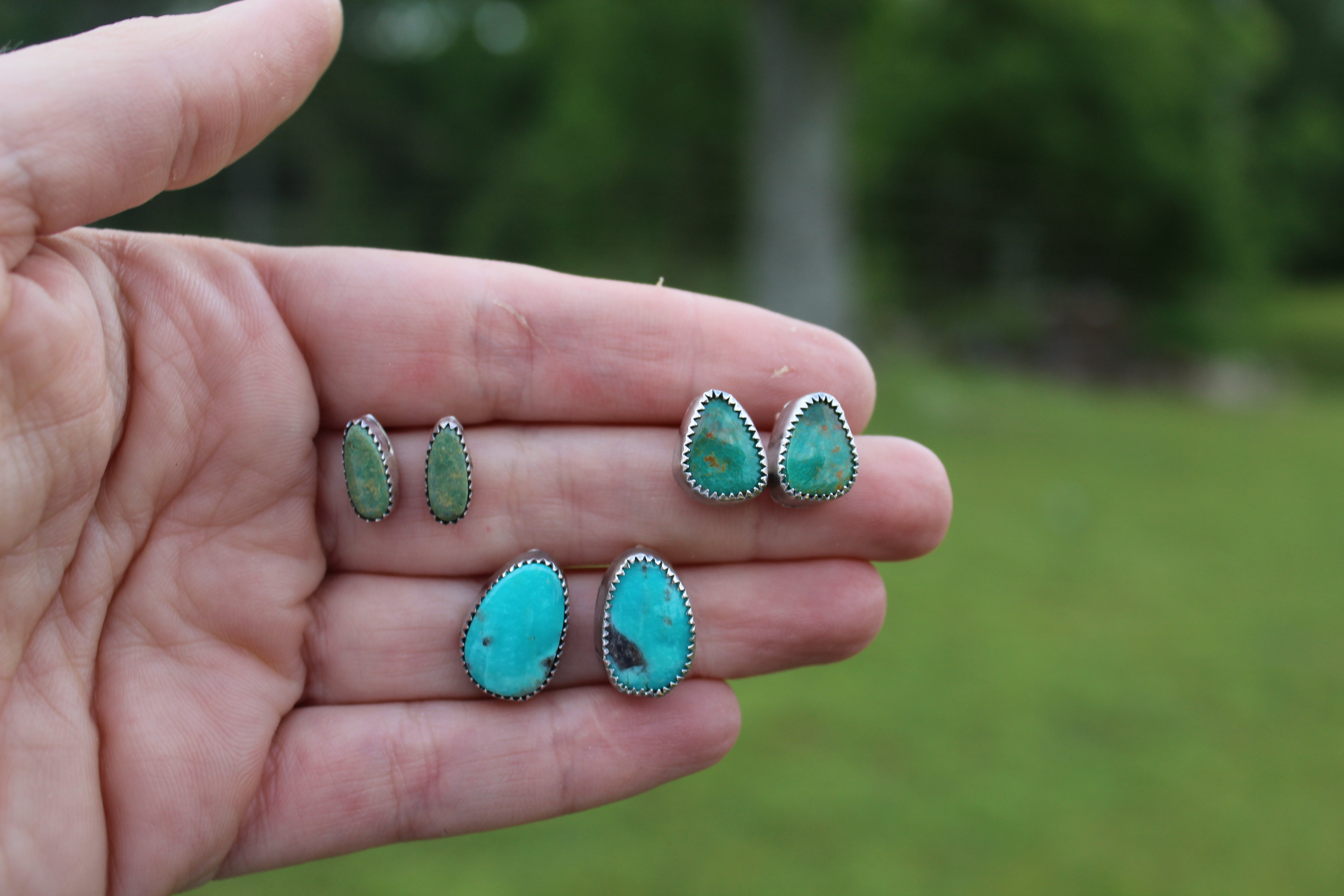 Turquoise Stud Earrings (no. 44)