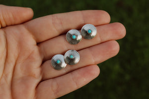 Concho Stud Earrings