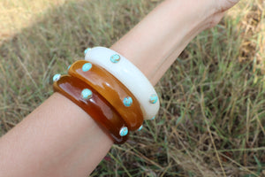 Resin Bangles - Set of 3