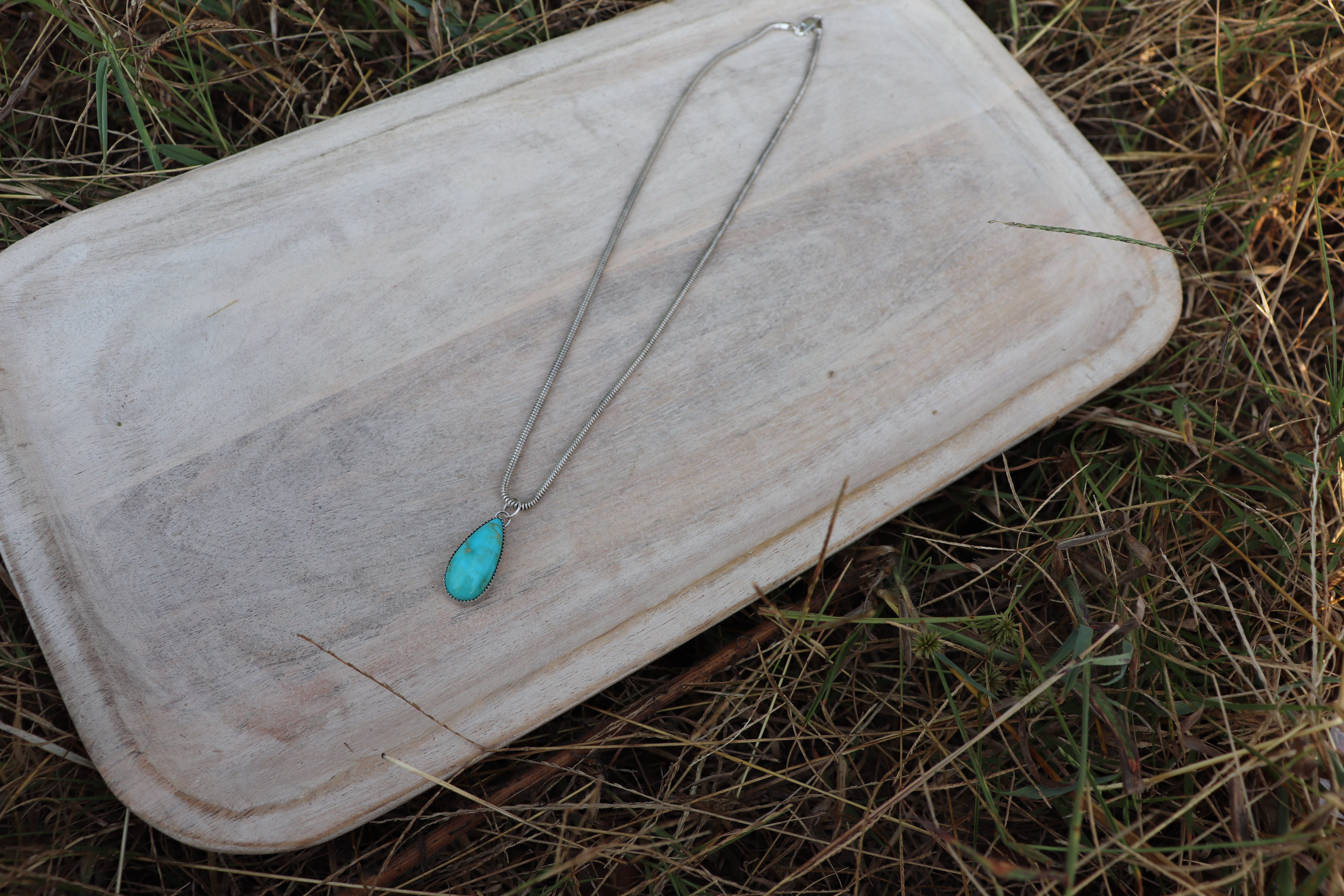Turquoise Pendant Necklace (no. 35)