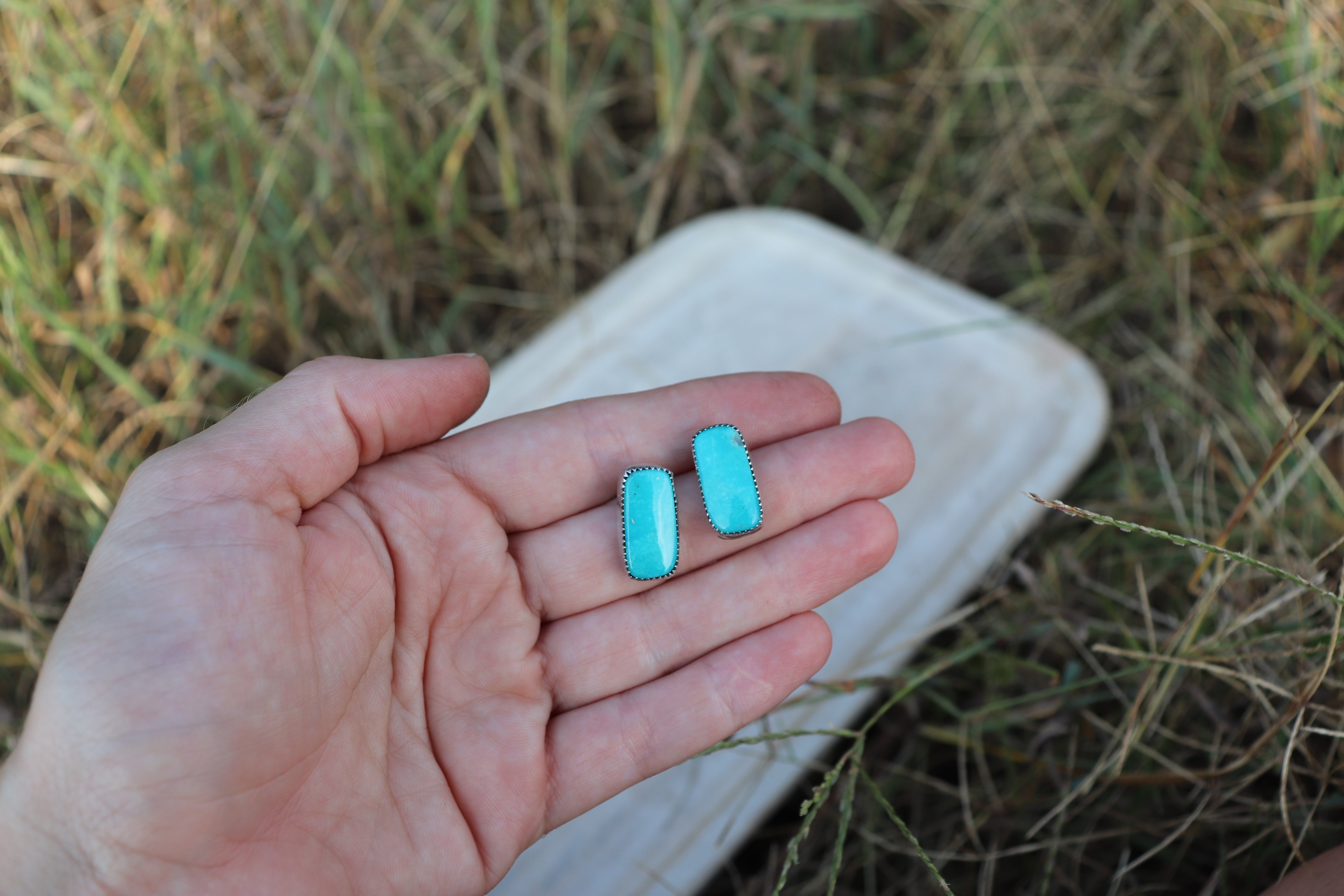 Turquoise Stud Earrings (no. 46)