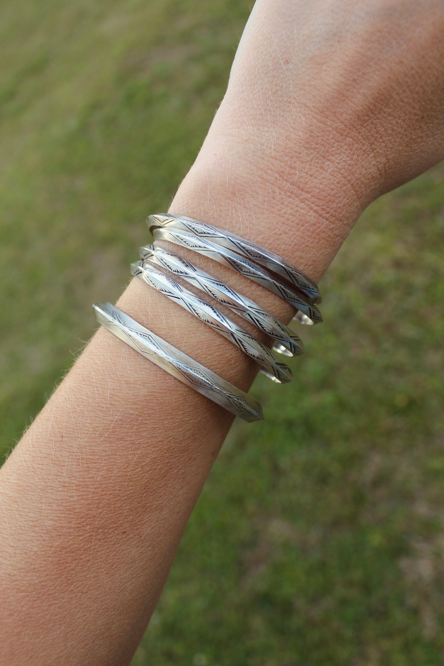 Ridge Silver Cuff