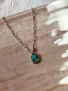 Turquoise Pendant Necklace (No. 26)