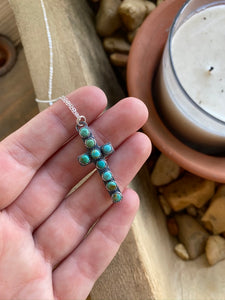 Mini Kingman Turquoise Cross Pendant