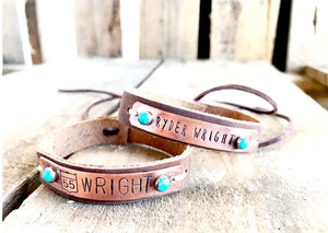 Turquoise Back Number Cuff