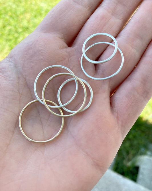 Silver Stacker Rings