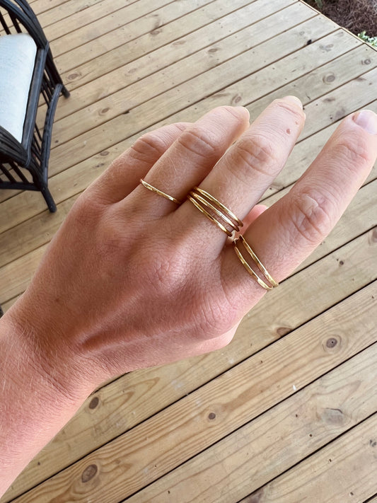 Gold Filled Stacker Rings