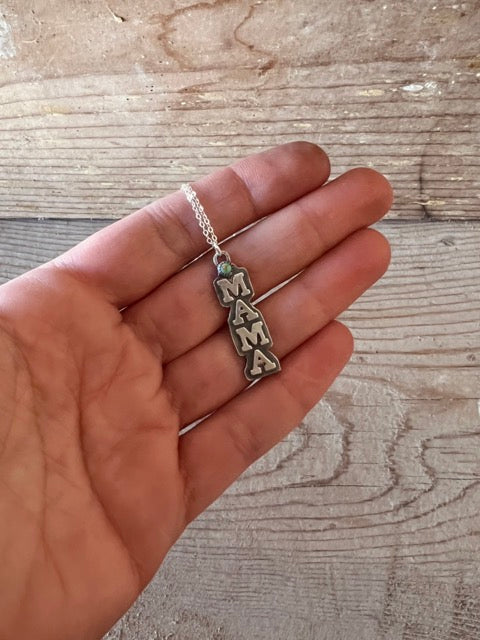 Silver Mama Necklace